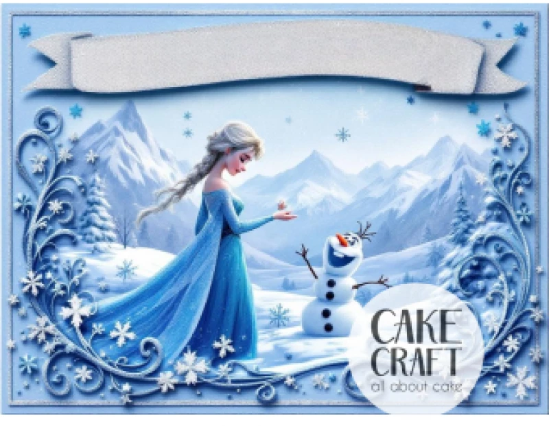 Βρώσιμο Σχέδιο elsa frozen 1