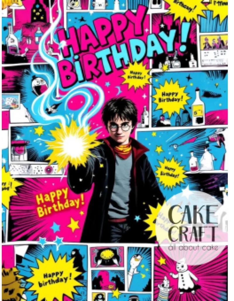 Βρώσιμο Σχέδιο harry potter pop art v1