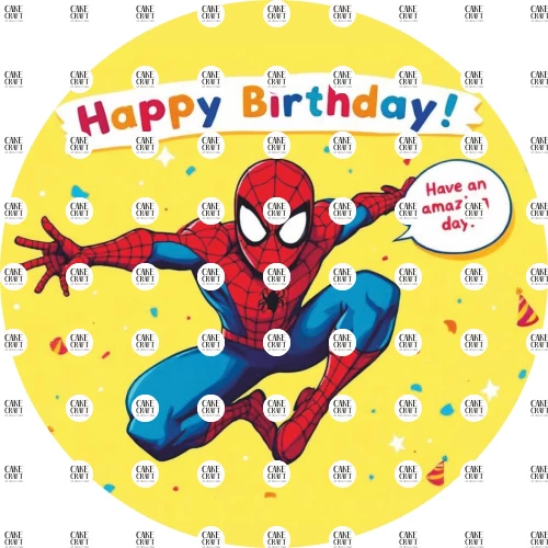 Βρώσιμο Σχέδιο spiderman v1