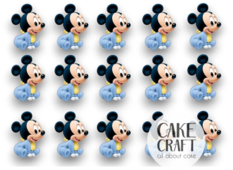 Βρώσιμα σχέδια Baby Mickey - 15τμχ