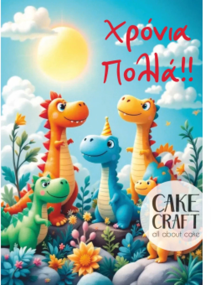 Βρώσιμο Σχέδιο little dinos v1