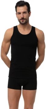 Minerva Sporties Αμάνικη Ανδρική Φανέλα 2Pack 12014-020 - ΜΑΥΡΟ