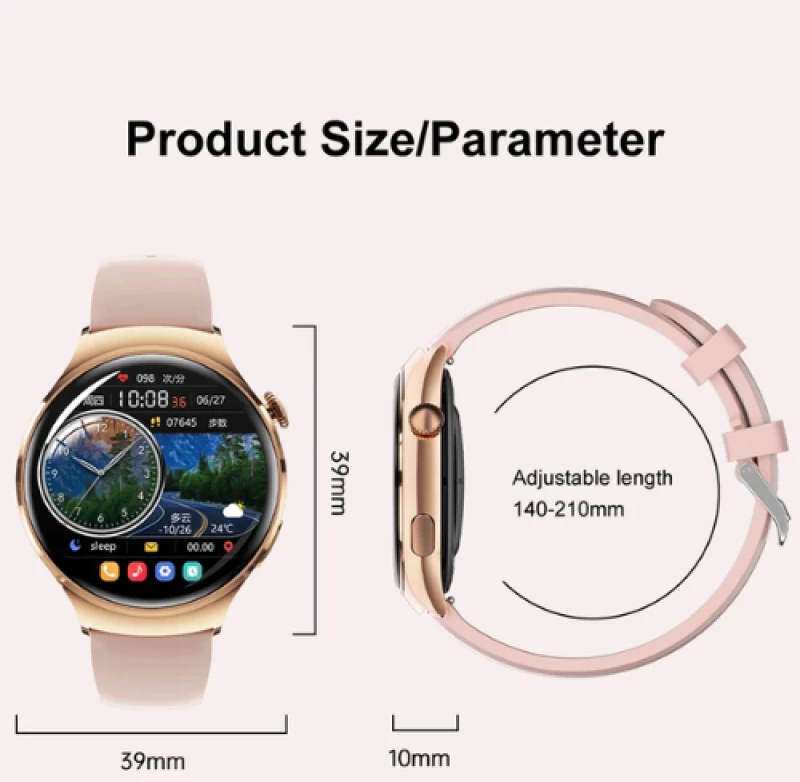 🌸 Smartwatch M11 Ροζ RDFit GPS NFC Κλήσεις Bluetooth – Έξυπνο Ρολόι Γυναικείο