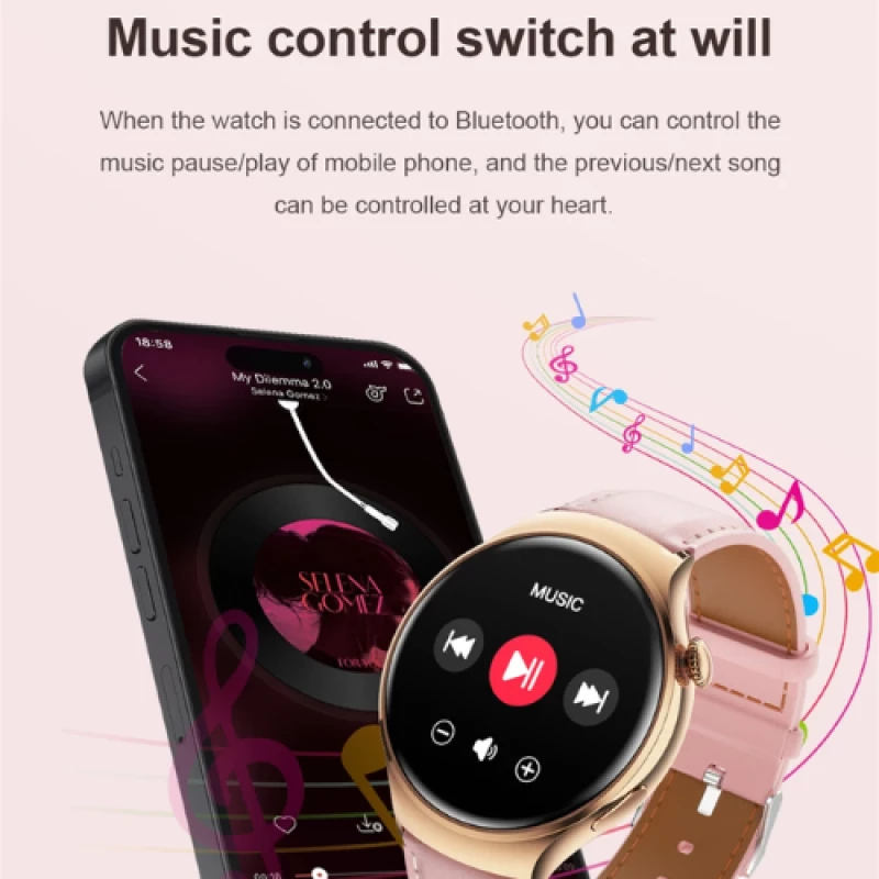 🌸 Smartwatch M11 Ροζ RDFit GPS NFC Κλήσεις Bluetooth – Έξυπνο Ρολόι Γυναικείο