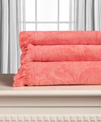 Βαμβακερή ζακάρ πετσέτα ALICIA 520gsm (50cm x 100cm) magenta - -