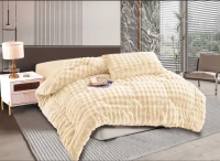 Κουβερτοπάπλωμα burble (220cm x 240cm) cream - -