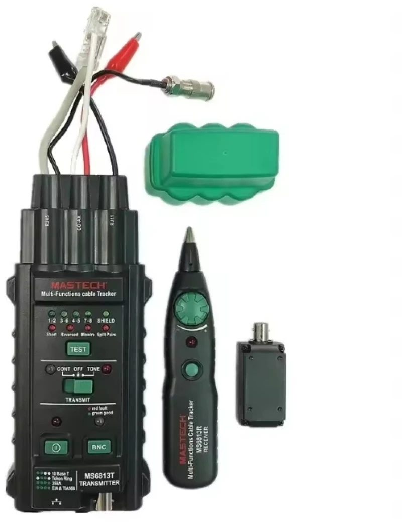 Ανιχνευτής & Ελεγκτής Δικτυακών Καλωδίων RJ45RJ11COAX - Multi-Function Tracker Mastech MS6813
