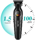 Επαναφορτιζόμενη Κουρευτική Μηχανή Clipper με LED Οθόνη DALING DL-1777 Μαύρο