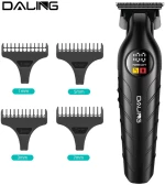Επαναφορτιζόμενη Κουρευτική Μηχανή Clipper με LED Οθόνη DALING DL-1777 Μαύρο