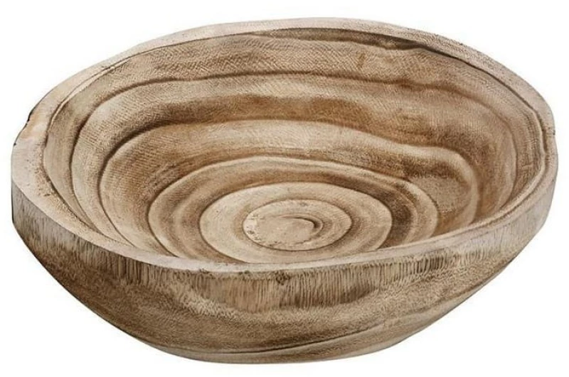 Σαλατιέρα Στρόγγυλη Ξύλινη Xyp112 25,5X24cm Natural Espiel Medium Ξύλο