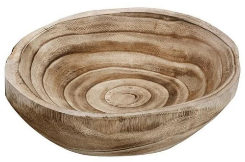 Σαλατιέρα Στρόγγυλη Ξύλινη Xyp112 25,5X24cm Natural Espiel Medium Ξύλο