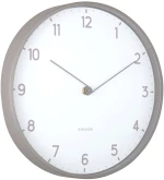 Ρολόι Τοίχου Sencillez Φ30cm Dark Grey Karlsson Πλαστικό