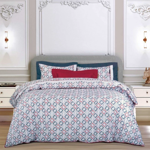 Σεντόνια 2269 (Σετ 4τμχ) Blue-Red Greenwich Polo Club Υπέρδιπλo 240x260cm 100% Βαμβακοσατέν