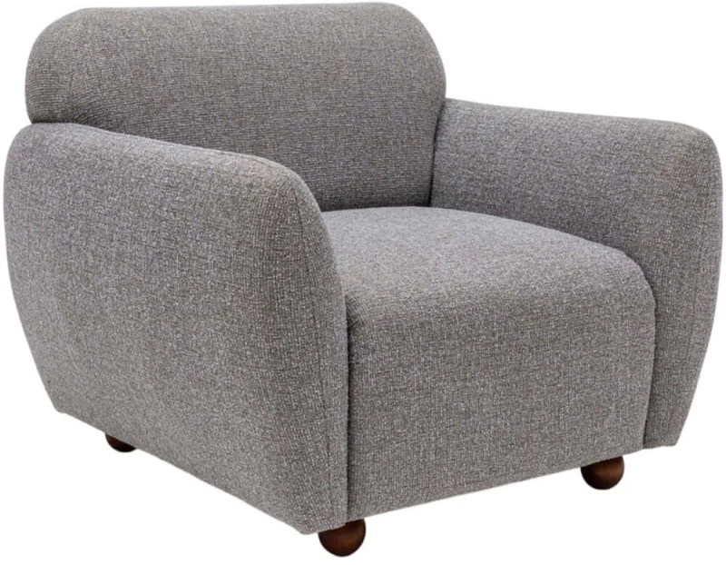 Πολυθρόνα Eddy 560ARE1727 90x86x86cm Light Grey