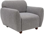 Πολυθρόνα Eddy 560ARE1727 90x86x86cm Light Grey