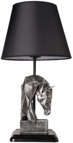 Φωτιστικό Επιτραπέζιο 687HMY1514 Φ24x50cm E27 40W Silver-Black Opviq