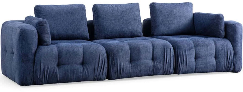 Καναπές Τριθέσιος Amaris 560ARE4127 290x100x65cm Navy Blue