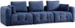 Καναπές Τριθέσιος Amaris 560ARE4127 290x100x65cm Navy Blue