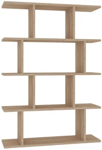 Βιβλιοθήκη Harmon 935CMN1134 90x25x127,4cm Oak