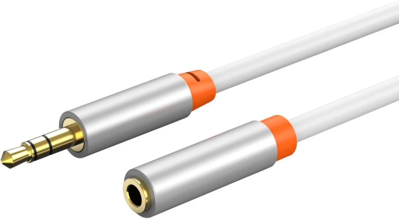 CABLETIME καλώδιο προέκτασης ήχου 3.5mm CT-AV311-P12G, gold plated, 3m, λευκό