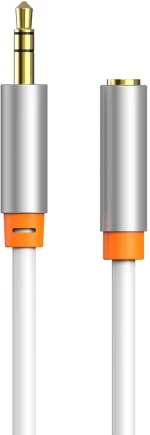 CABLETIME καλώδιο προέκτασης ήχου 3.5mm CT-AV311-P12G, gold plated, 3m, λευκό