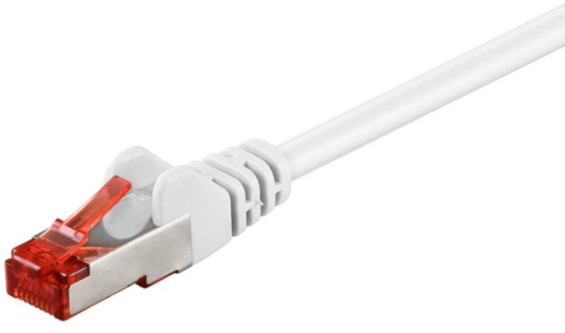 GOOBAY καλώδιο δικτύου 93217, CAT 6 S/FTP, copper, 250MHz, 0.25m, λευκό
