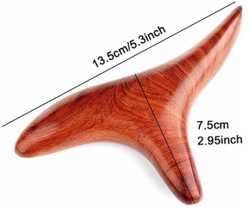Ξύλινο Εργαλείο Ρεφλεξολογίας Point Massage Triangle Gua Sha