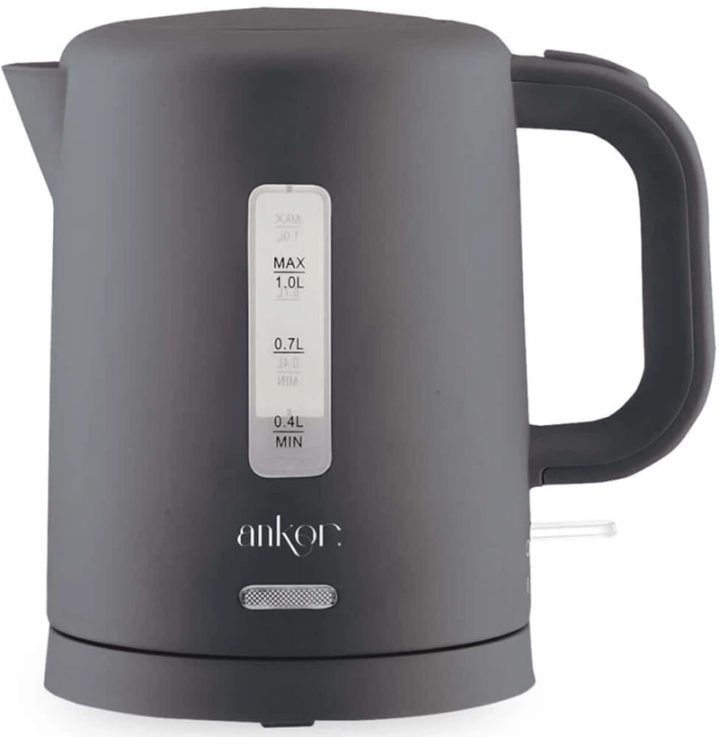 Βραστήρας 848027 1,0lt 1100W Grey Ankor Ατσάλι,Πολυπροπυλένιο