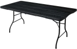 Τραπέζι Catering Πτυσσόμενο (Βαλίτσα) 843503 180x74x74cm Wood Effect Black