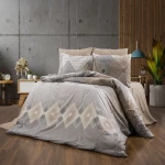 Μαξιλαροθήκη Καλλιρόη 603 Grey-Mocha DimCol 50Χ70 Βαμβάκι-Πολυέστερ