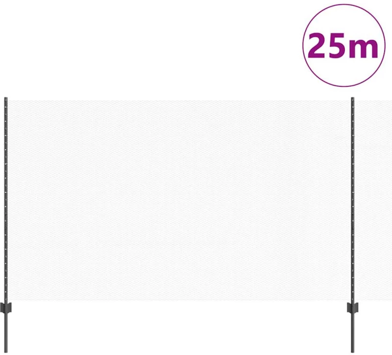 vidaXL Φράκτες 22 τεμ U-Channel Γκρι 140 εκ Ατσάλι