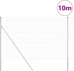 vidaXL Welded Wire Fence με 7 Πόλους 1.6x10 μ Γαλβανισμένος Χάλυβας