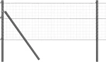 vidaXL Στηρίγματα Φυτοδοχείων 52 τμχ Γκρι Ø32 mm 80 cm Γαλβανισμένο Ατσάλι
