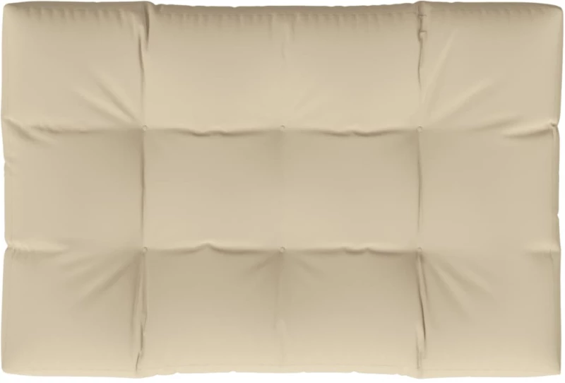 vidaXL Μαξιλάρι Παλέτας Μπεζ 120 x 80 x 12 εκ. Υφασμάτινο