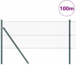 vidaXL Γκρι Εξάγωνος Φράκτης 0,6x100 μ Χάλυβα