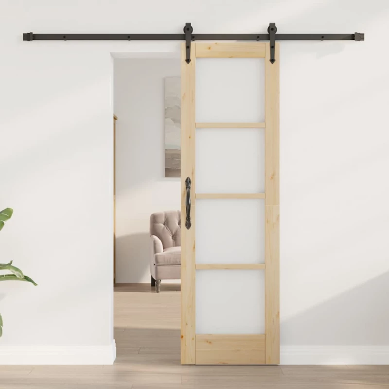 vidaXL Συρόμενη Πόρτα με κιτ εξαρτημάτων 'ORKDAL'61x198,5 εκ