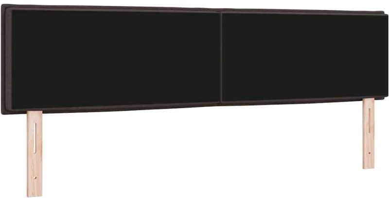 vidaXL LED Κεφαλάρι Σχεδίασης Γραμμών Σκούρο Καφέ 90 εκ Ύφασμα
