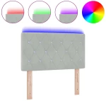 vidaXL LED Κεφαλάρι με Κρύσταλλο και Τρουκ 80 εκ Βελούδο