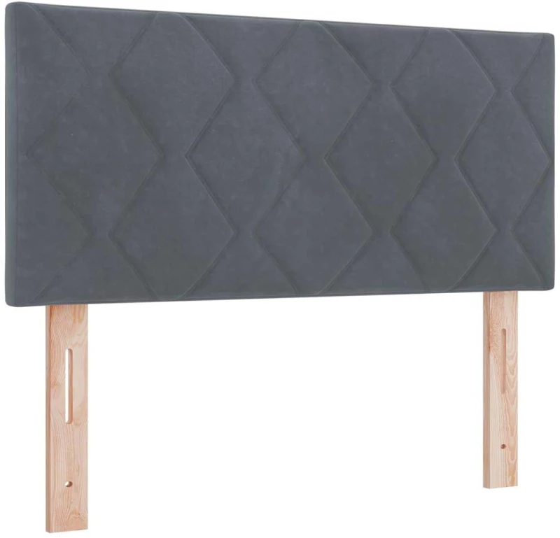 vidaXL LED Κεφαλάρι Διαμαντιών σε Σκούρο Γκρι, 100cm