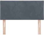 vidaXL LED Κεφαλάρι Διαμαντιών σε Σκούρο Γκρι, 100cm