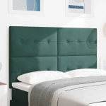 vidaXL LED κεφαλάρι Σκούρο Πράσινο 72 εκ Βελούδο