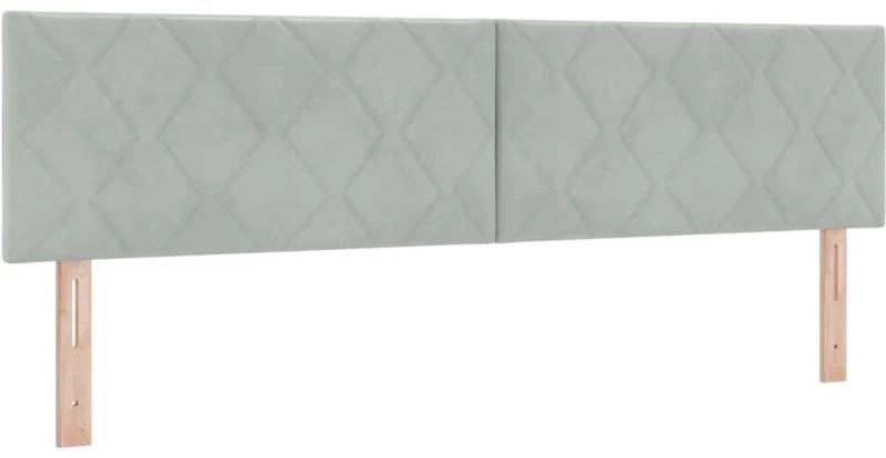 ΒίνταXL Κρεβάτι Box Spring με Στρώμα σε Ανοιχτό Γκρι, 180x200 εκ, Βελούδο