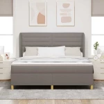vidaXL Κρεβάτι με Στρώμα Ταπέτο 180x200 εκ. Υφασμάτινο