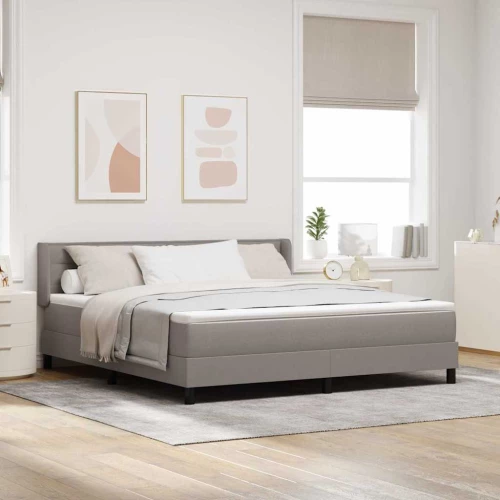 vidaXL Κρεβάτι Box Spring με Στρώμα σε Ταουπέ, 180 x 200 εκ. Ύφασμα