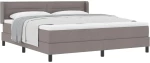 vidaXL Κρεβάτι Box Spring με Στρώμα σε Ταουπέ, 180 x 200 εκ. Ύφασμα