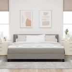 vidaXL Κρεβάτι Box Spring με Στρώμα σε Ταουπέ, 180 x 200 εκ. Ύφασμα