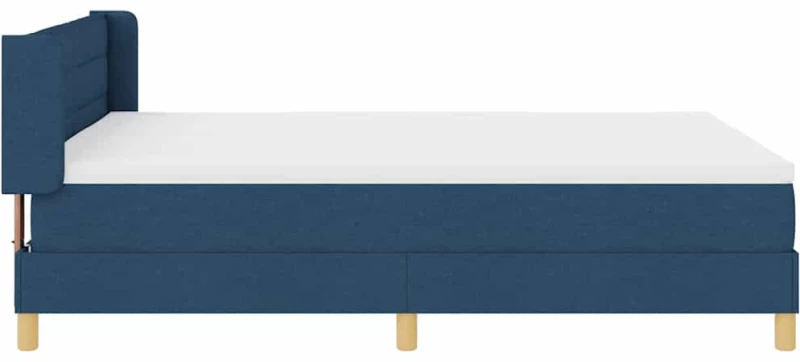 vidaXL Κρεβάτι με Σπαστό Στρώμα Μπλε, 140x200 εκ, Υφασμάτινο