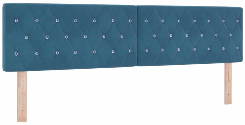 vidaXL Κρεβάτι Σπρώξιμου Σκούρο Μπλε 180x200 εκ. Βελούδιο