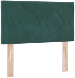 vidaXL Κρεβάτι Box Spring με Στρώμα Σκούρο Πράσινο 80x200 εκ. Βελούδο