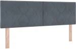 Κρεβάτι Box Spring με Στρώμα vidaXL Σκούρο Γκρι 160x200 εκ Βελούδο
